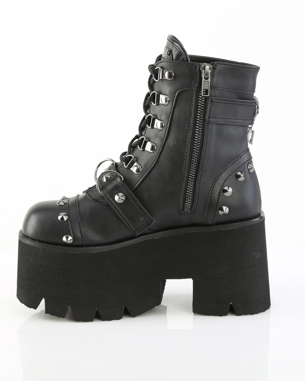 Demonia Ashes Chains & Charms Platform Boot