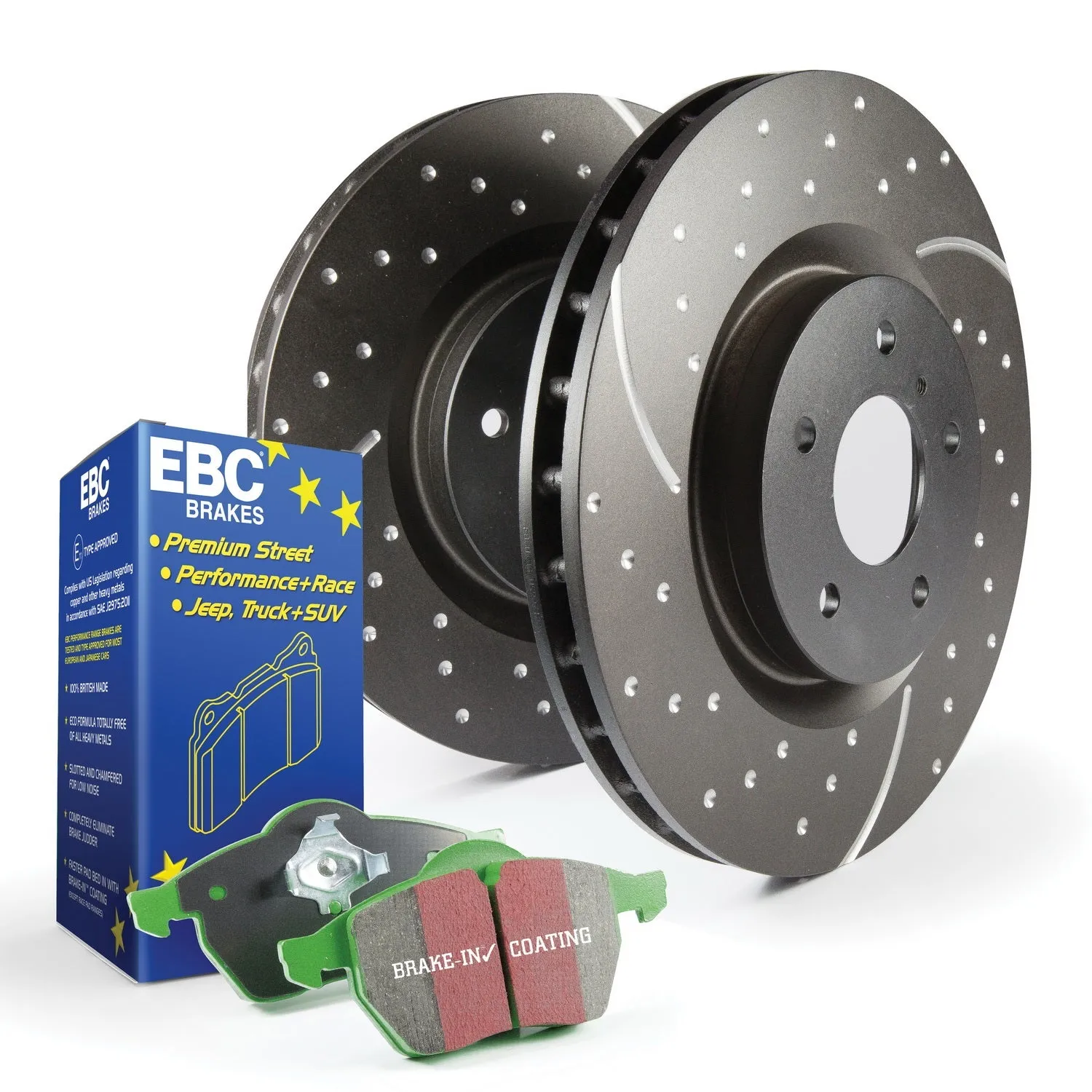 EBC Brakes S10KF1009 S10 Kits Greenstuff 2000 and GD Rotors