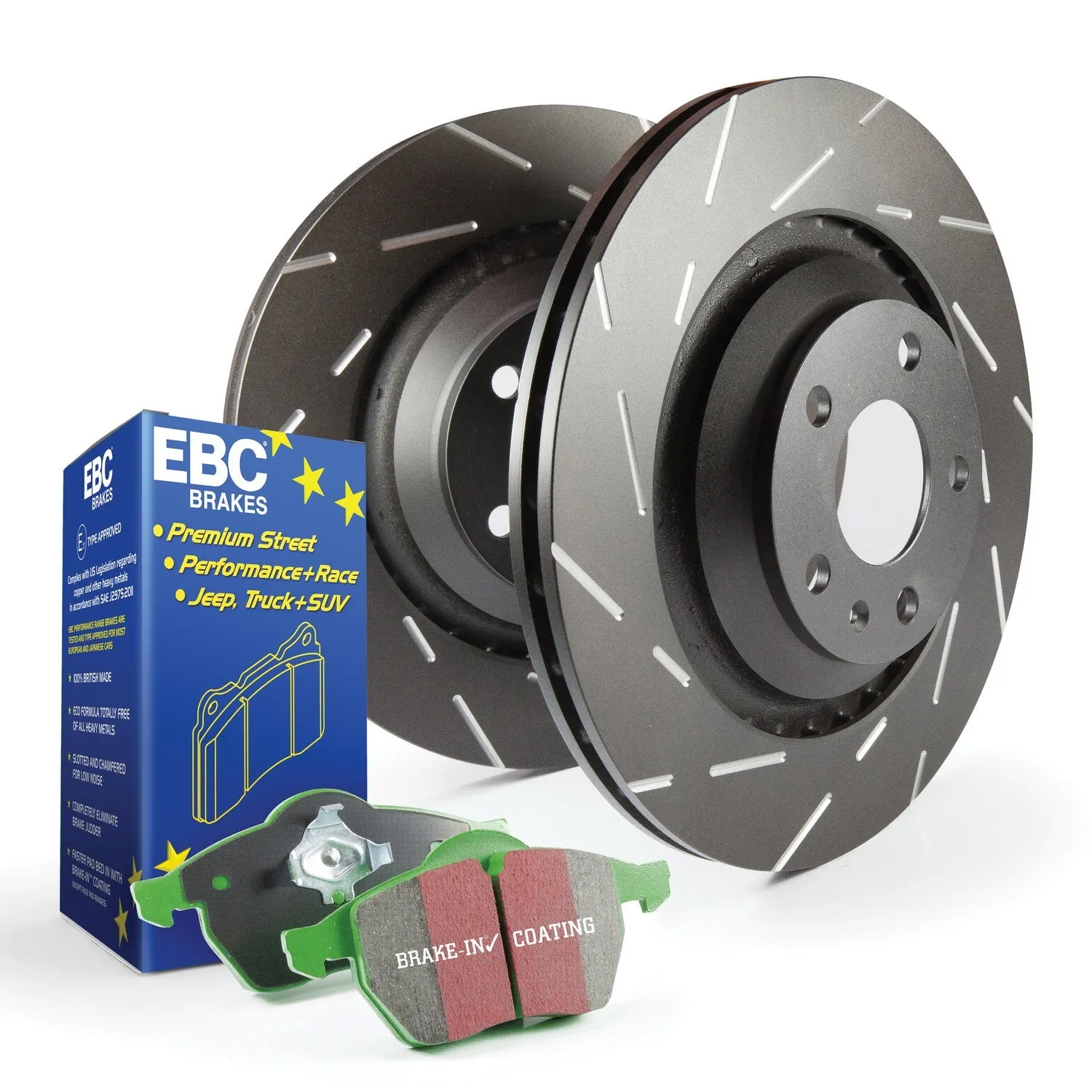 EBC Brakes S2KF1175 S2 Kits Greenstuff 2000 and USR Rotors