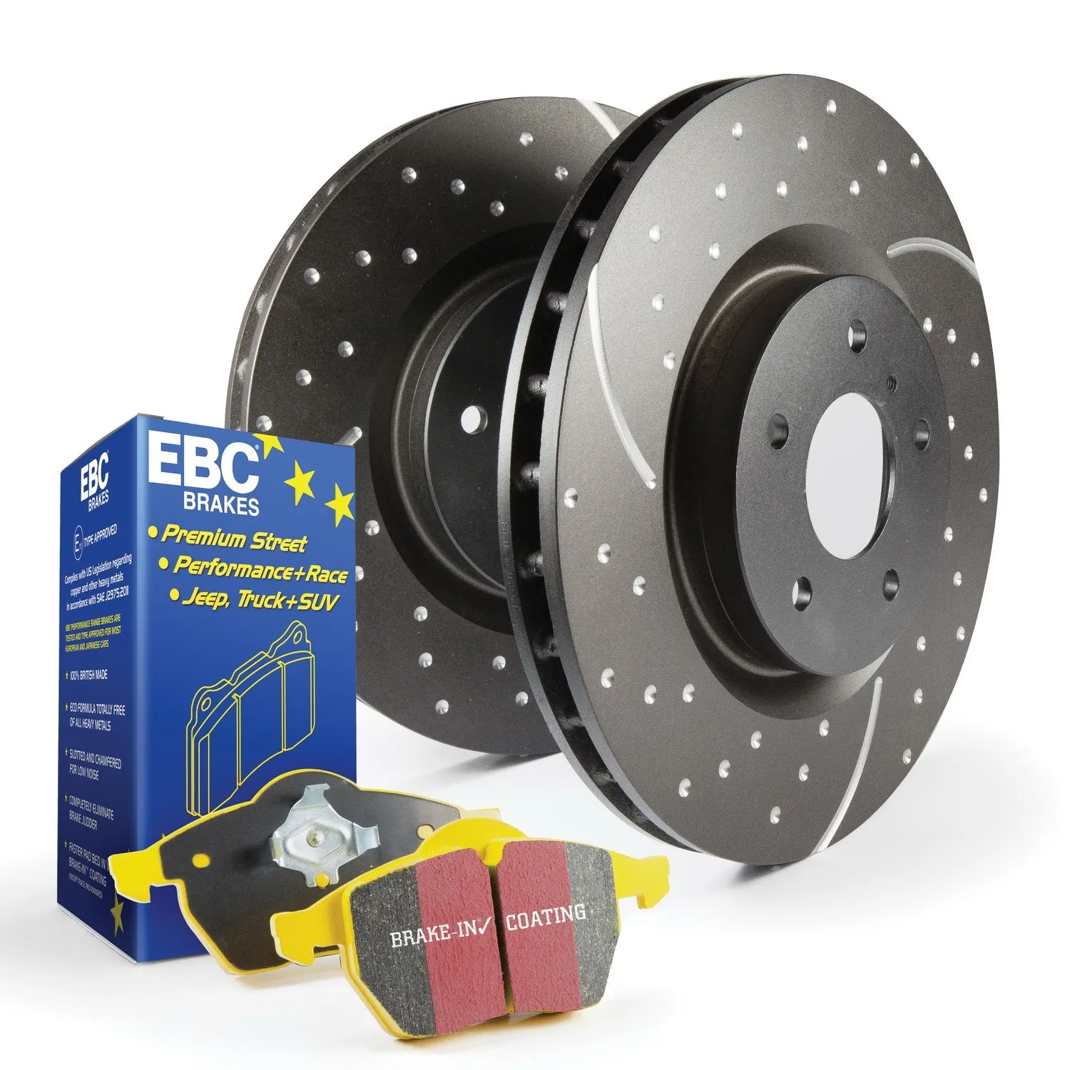 EBC Brakes S5KF1131 S5 Kits Yellowstuff And GD Rotors