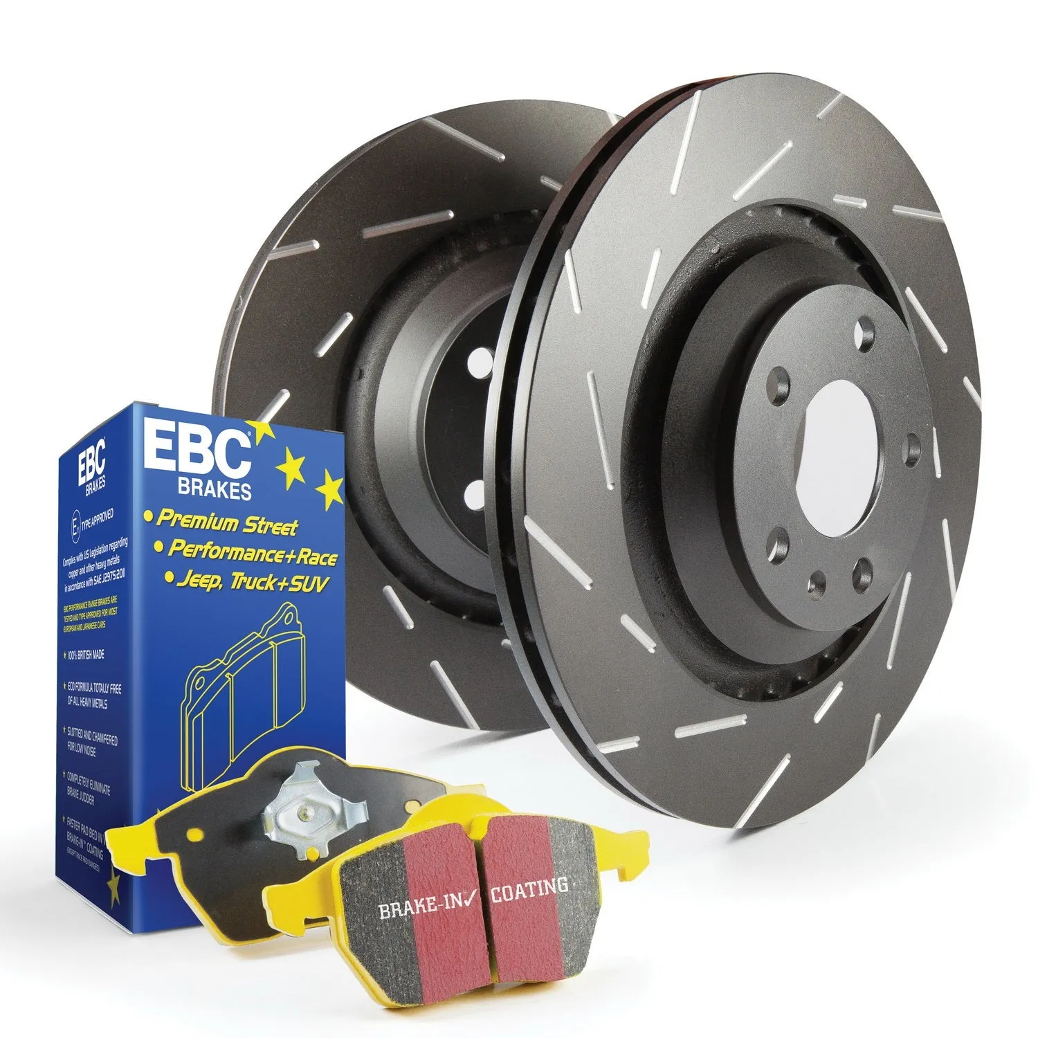 EBC Brakes S9KF1767 S9 Kits Yellowstuff and USR Rotors;