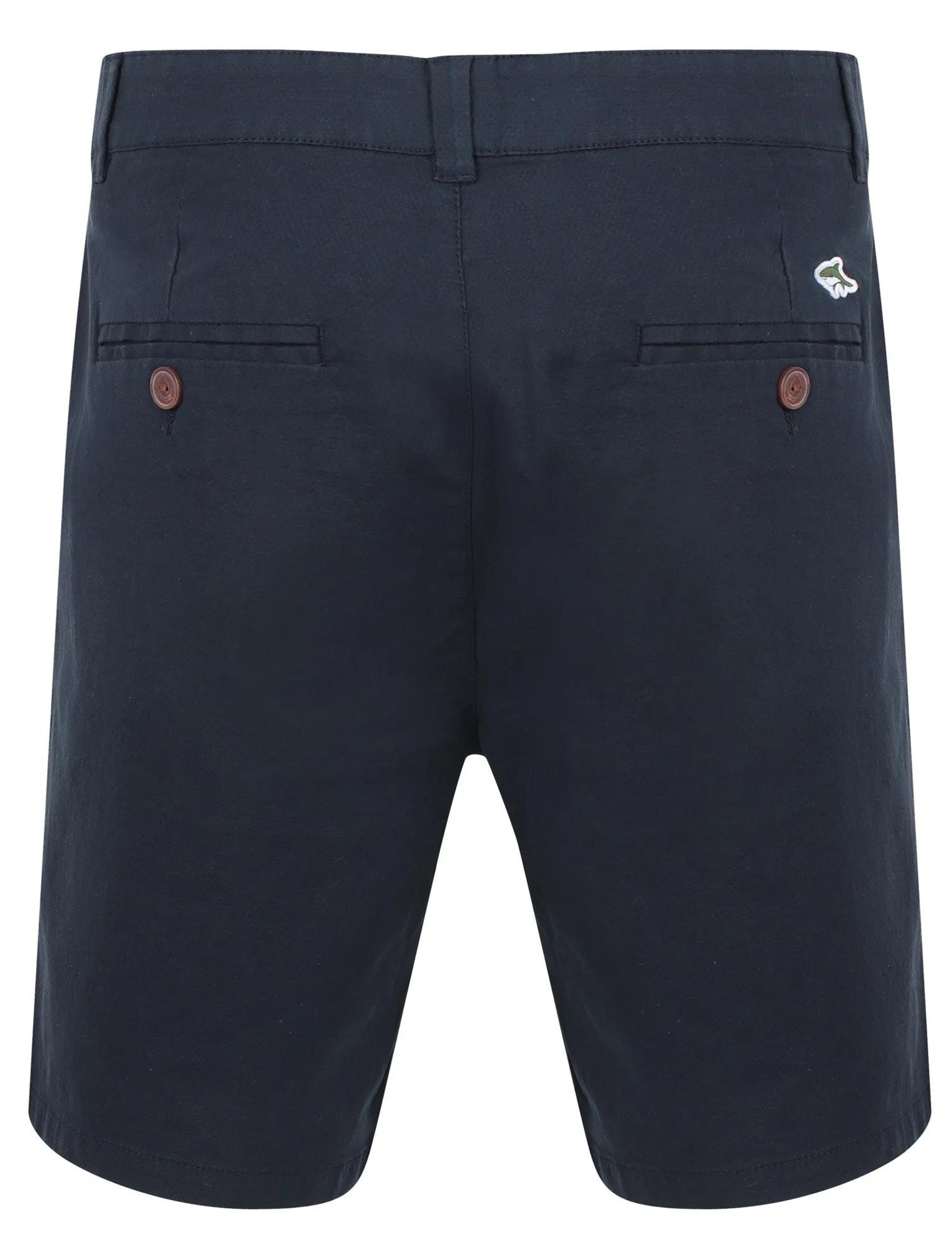 Entrance Cotton Chino Shorts In Dark Navy - Le Shark