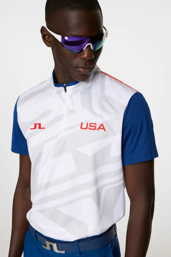 Fabien USA GOLF Mockneck Polo