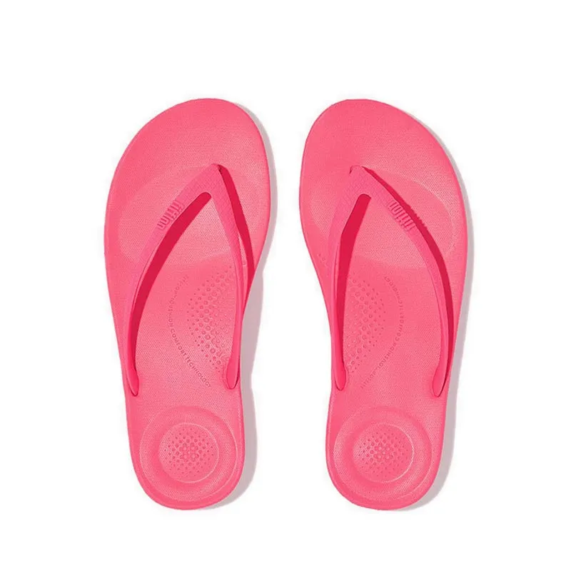 Fitflop Iqushion Women's Ergonomic Flip-Flops - Pop Pink