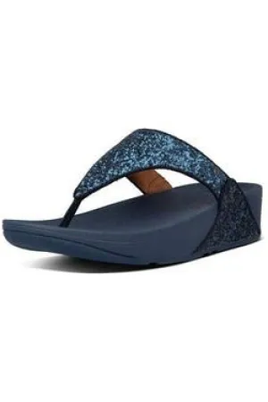 FitFlop Lulu Glitter Toe Thong navy