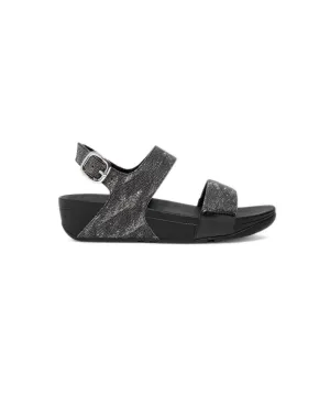 FitFlop Lulu Glitz All Black Back-Strap Sandals