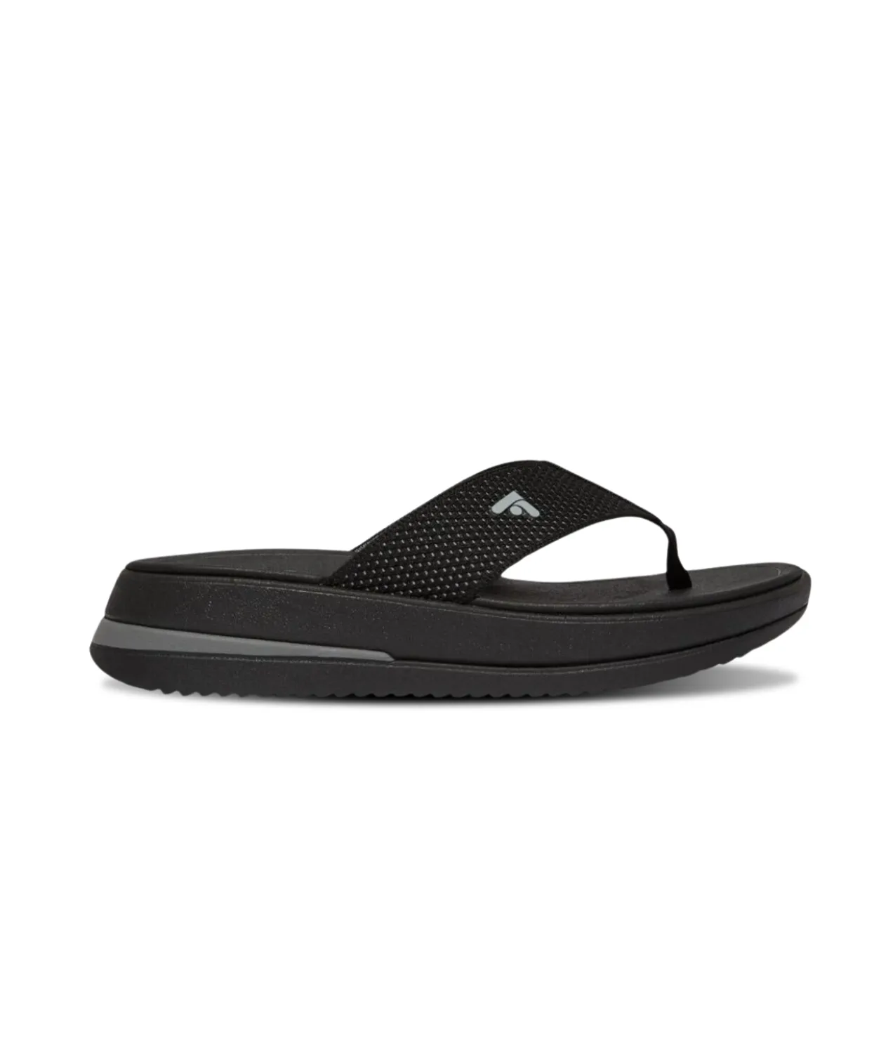 FitFlop Surff Two-Tone Webbing Women Toe-Post Black