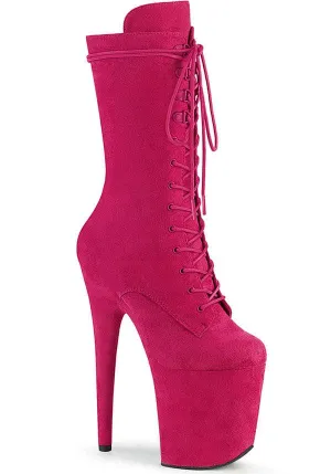 FLAMINGO-1050FS [Hot Pink Suede] | PLATFORM BOOTS [PREORDER]