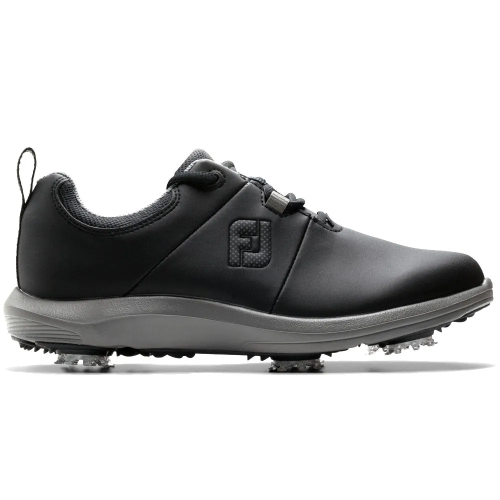 FootJoy Ladies eComfort Spiked Shoes - Black/Charcoal