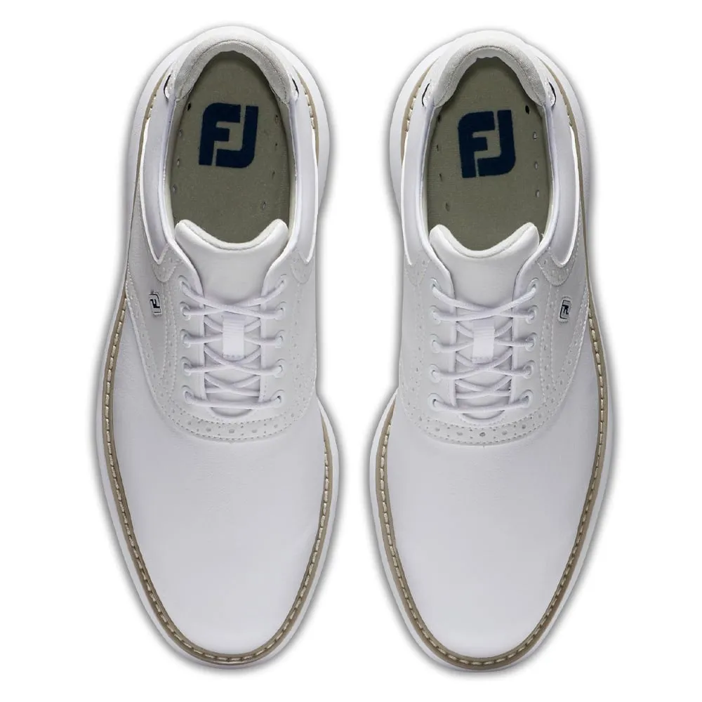 FootJoy Traditions Spiked Waterproof Shoes - White