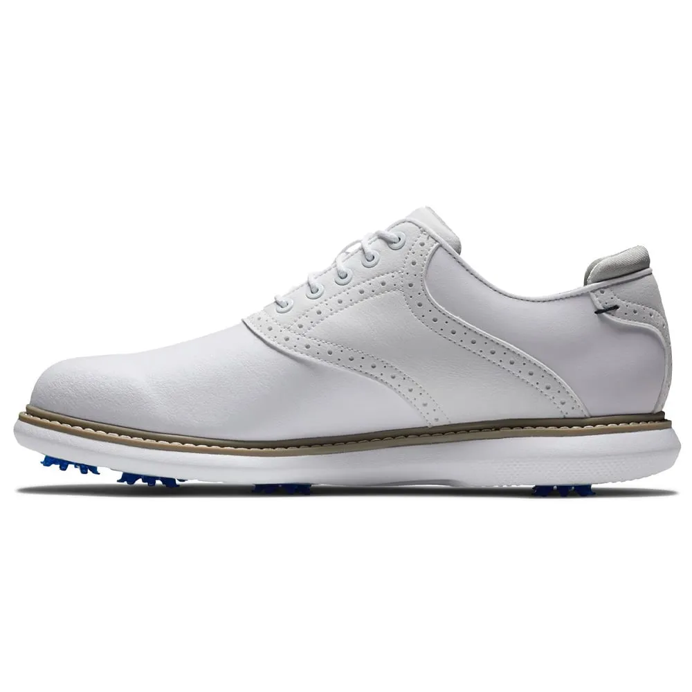 FootJoy Traditions Spiked Waterproof Shoes - White