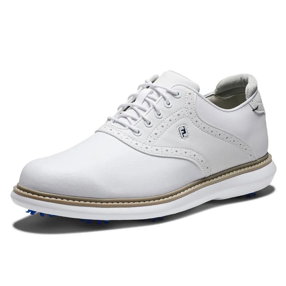 FootJoy Traditions Spiked Waterproof Shoes - White