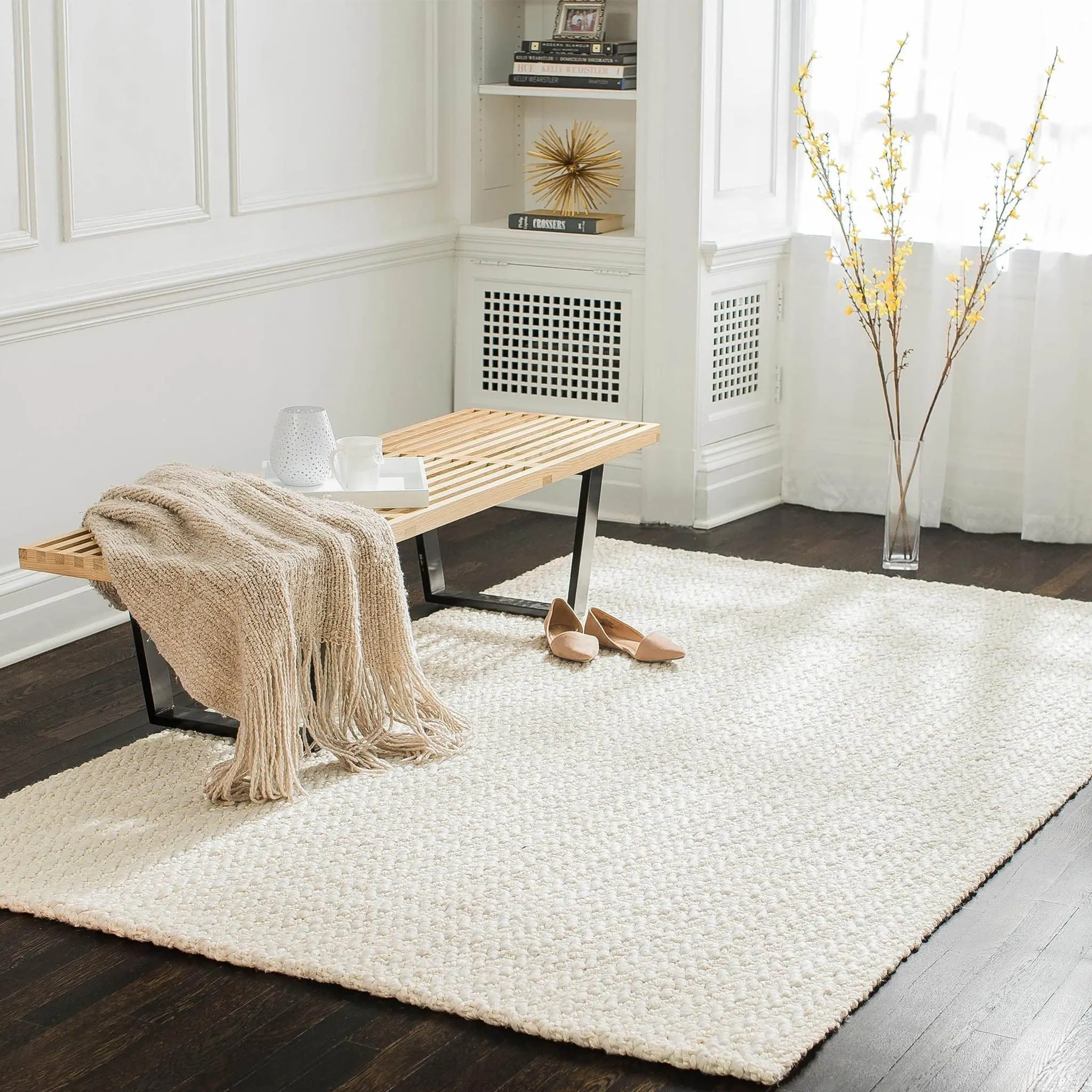 Freya White Rug