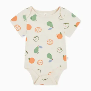 Fruit Print Short Sleeve Bodysuit