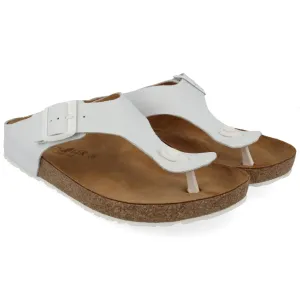 HAFLINGER Women Memphis Sandal, White, Women 7