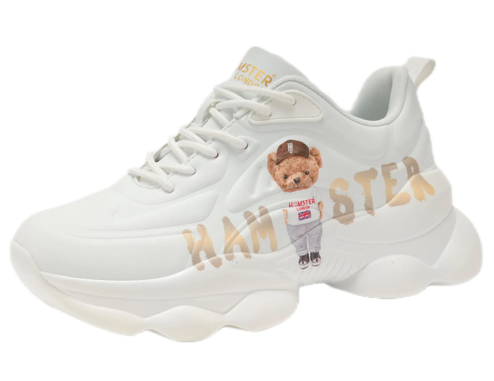 Hamster London Ted H Party Sneakers Gold