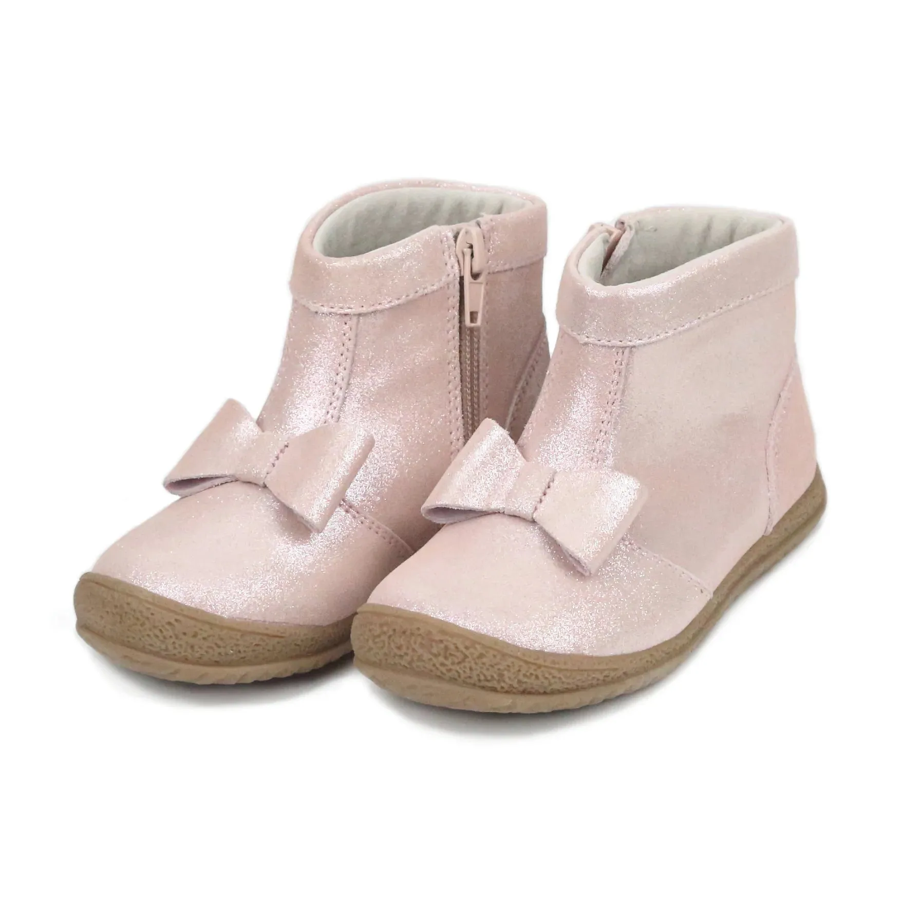 Hilary Bow Boot - Blush Pink