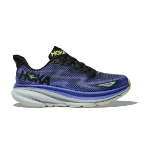 HOKA CLIFTON 9 BLACK/STELLAR BLUE - WOMENS