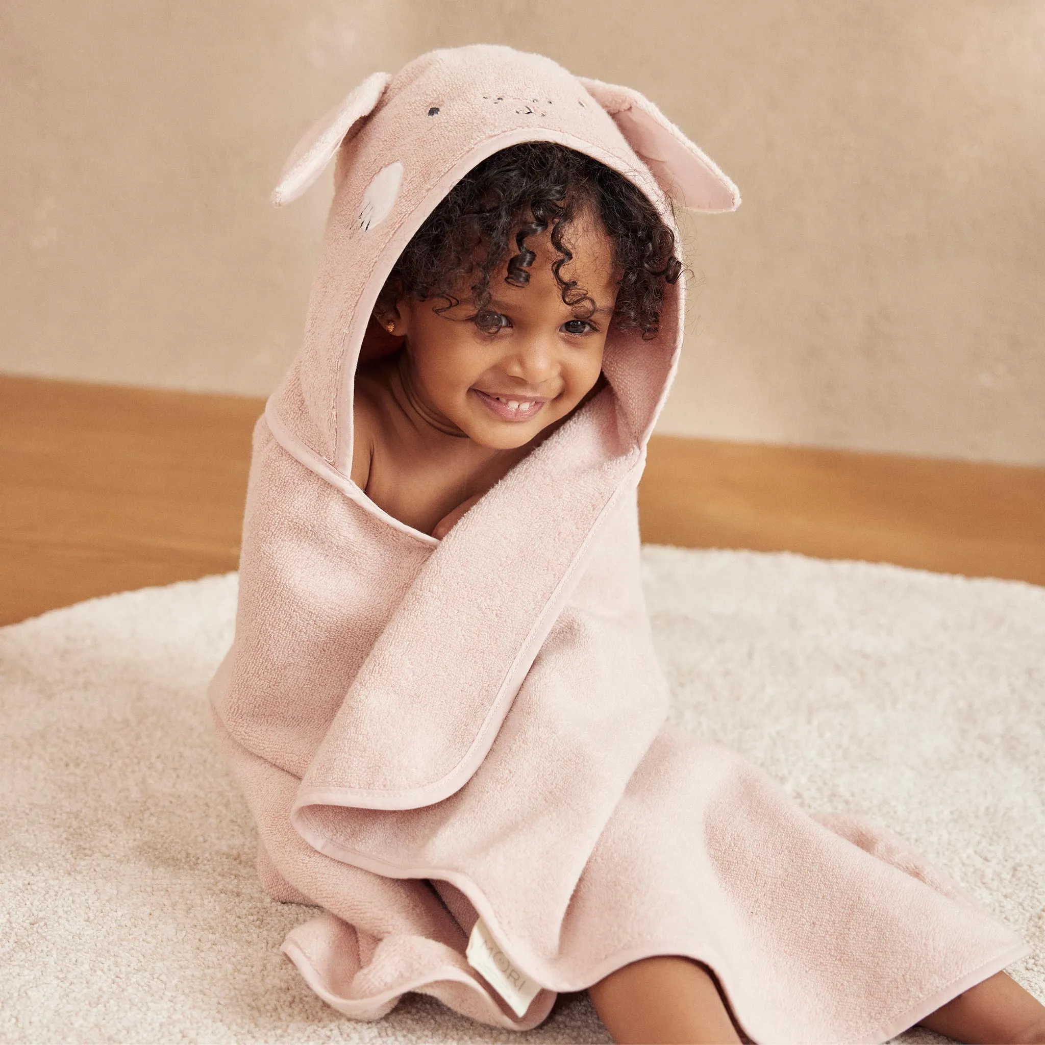 Hooded Bunny Baby Bath Towel