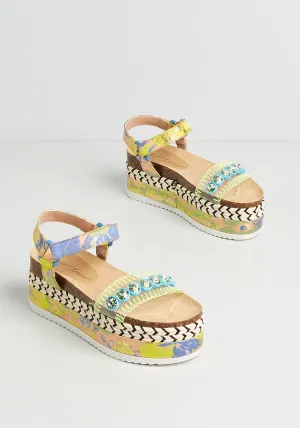 Hot on the Trail Platform Sandals