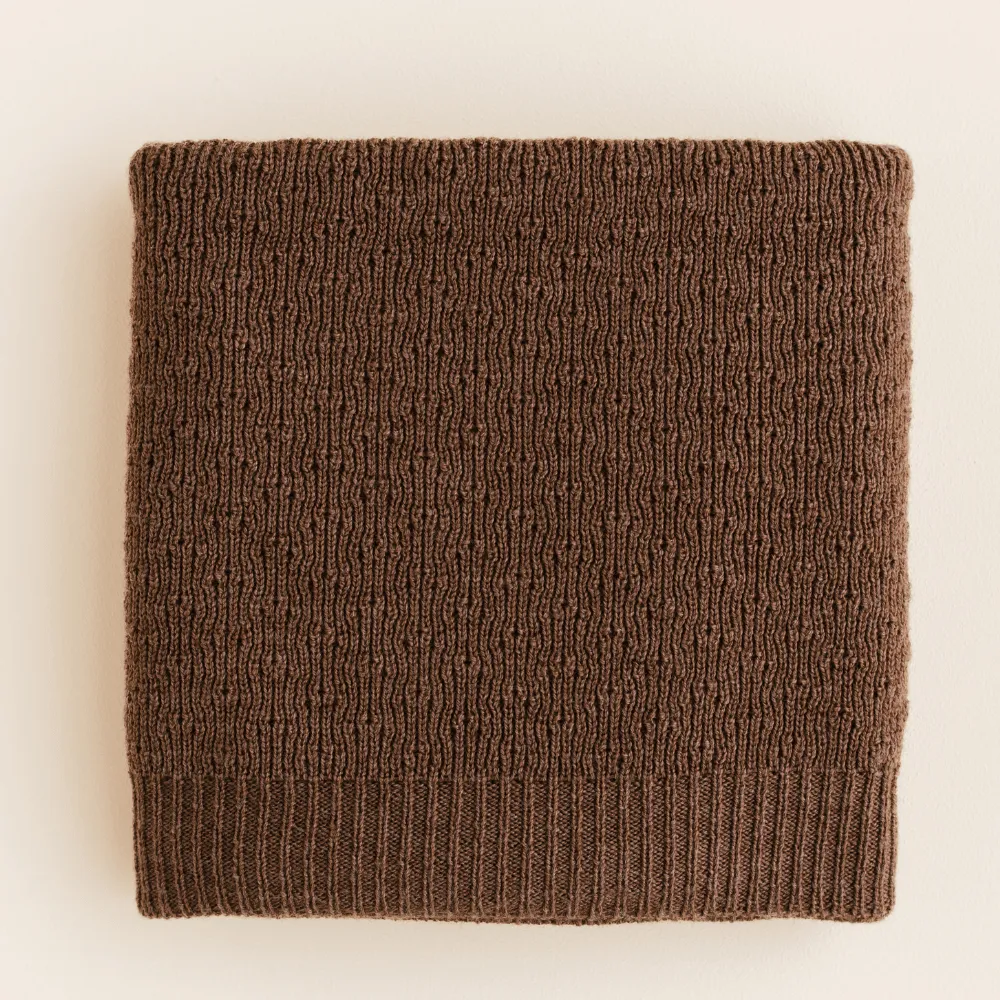 Hvid Dora blanket - 100% Merino wool - Thick knit