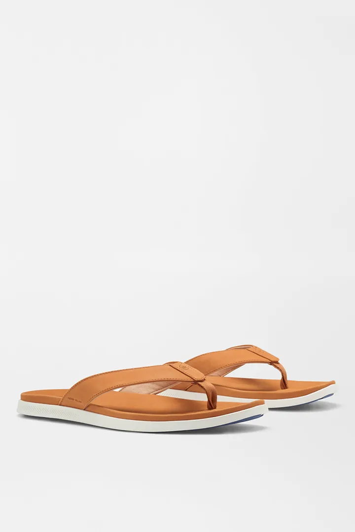 HYPERLIGHT SLIDE NUBUCK FLIP FLOP - COGNAC