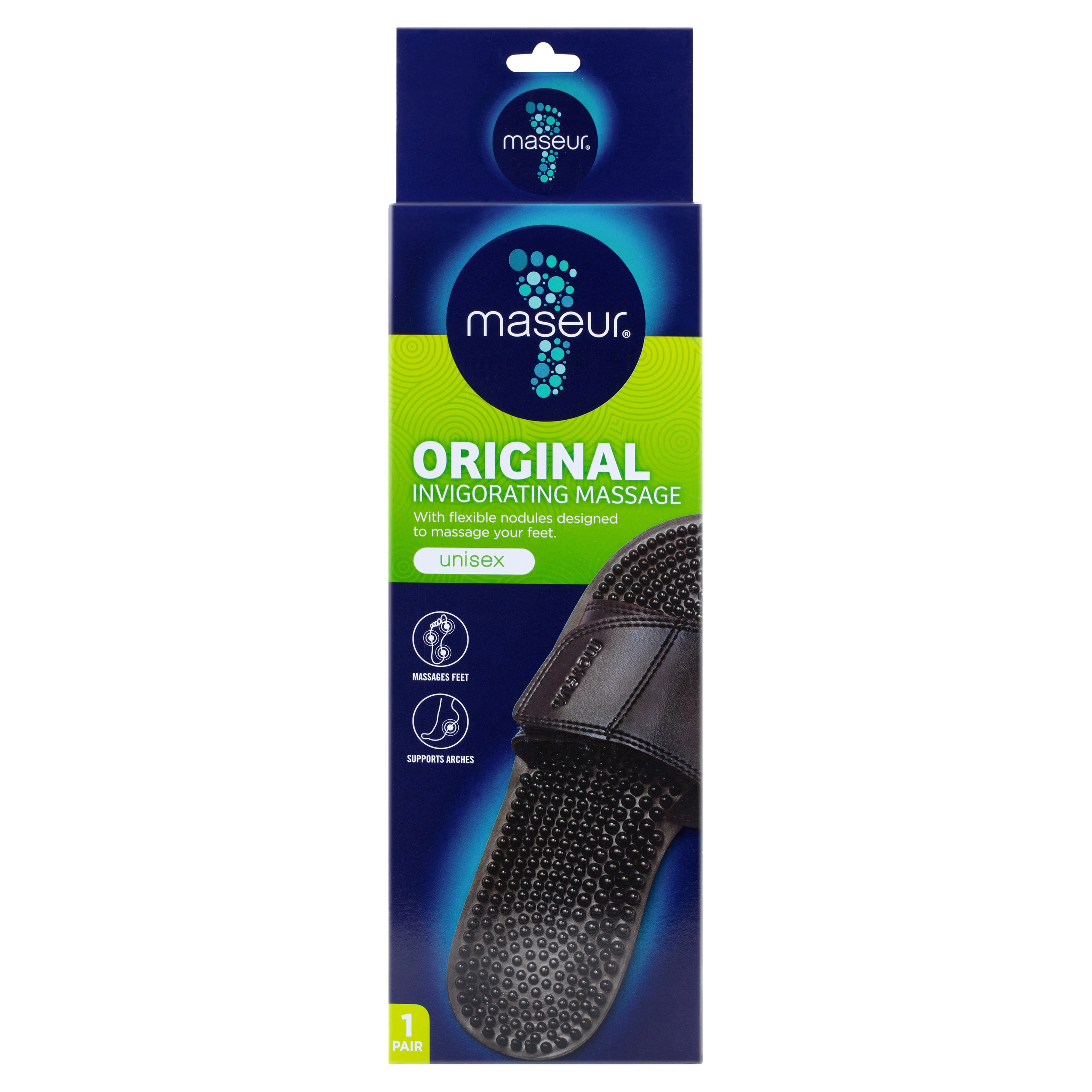 Invigorating Massage Sandal Black