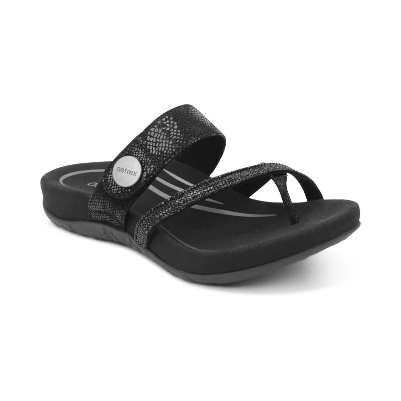 Izzy Sparkle Adjustable Slide Sandal