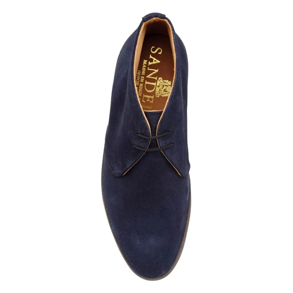 Joel Hi-Top Navy Suede Chukka Boots