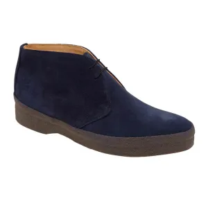 Joel Hi-Top Navy Suede Chukka Boots