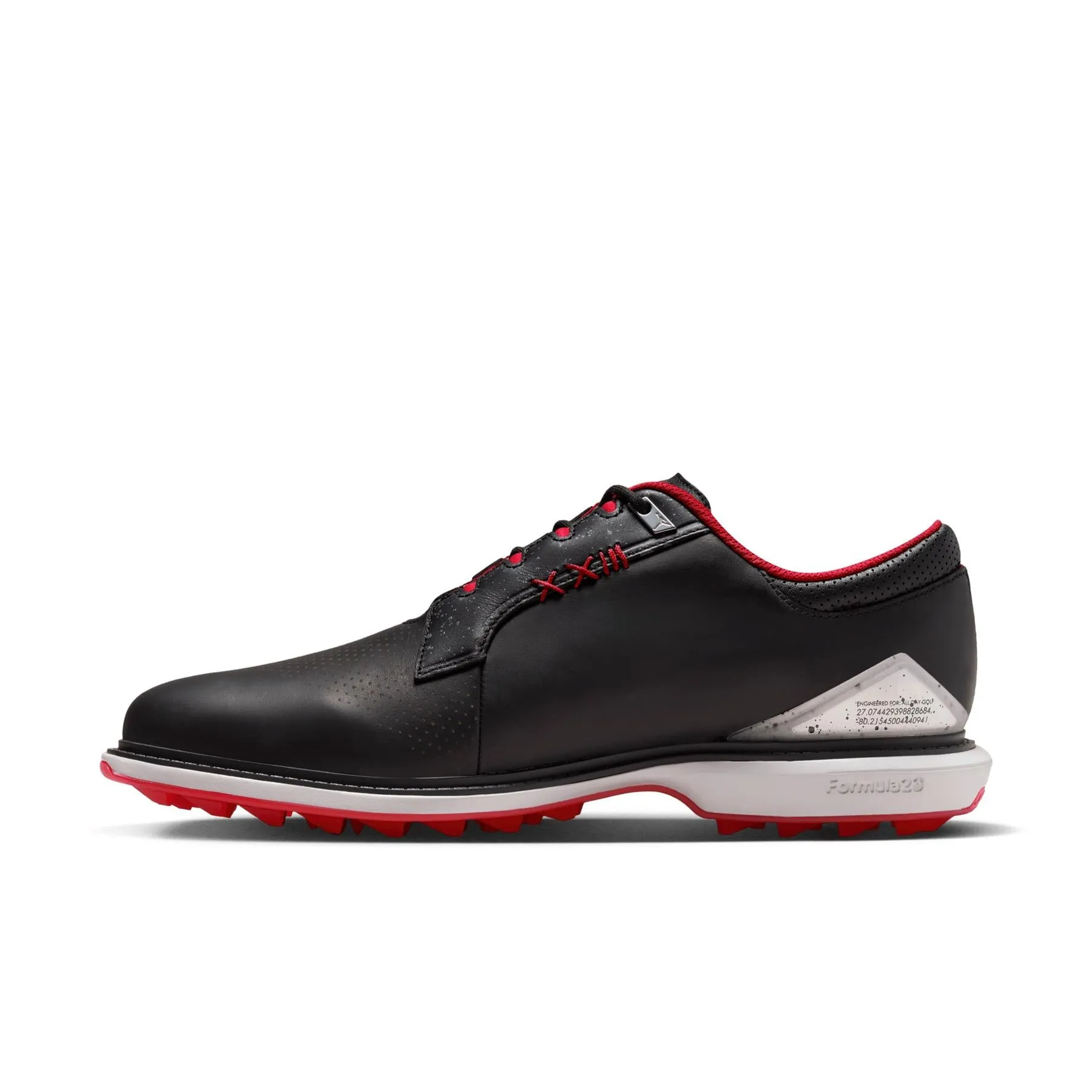 Jordan ADG 5 Golf Shoes Black/Fire Red/Metallic Silver/Blue Tint - SU24