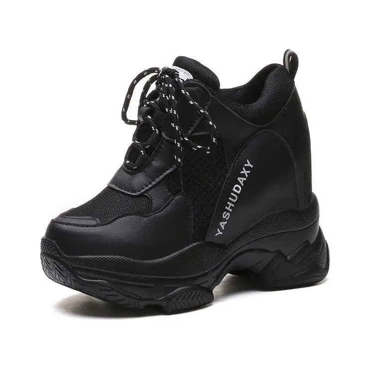 Joskaa 2024 New Chunky Platform Sneakers Black