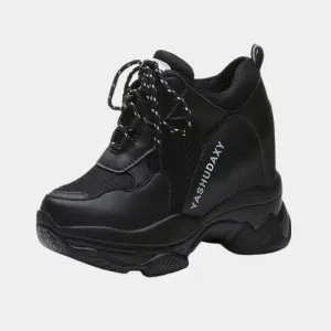 Joskaa 2024 New Chunky Platform Sneakers Black