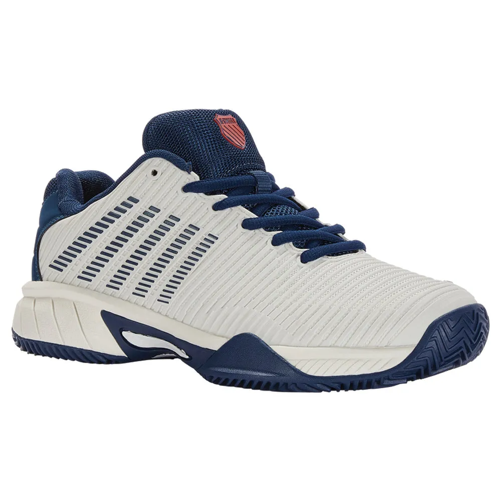 K-Swiss Hypercourt Express 2 HB Tennis Shoes (Junior) - Blanc/Blue Opal/Lollipop