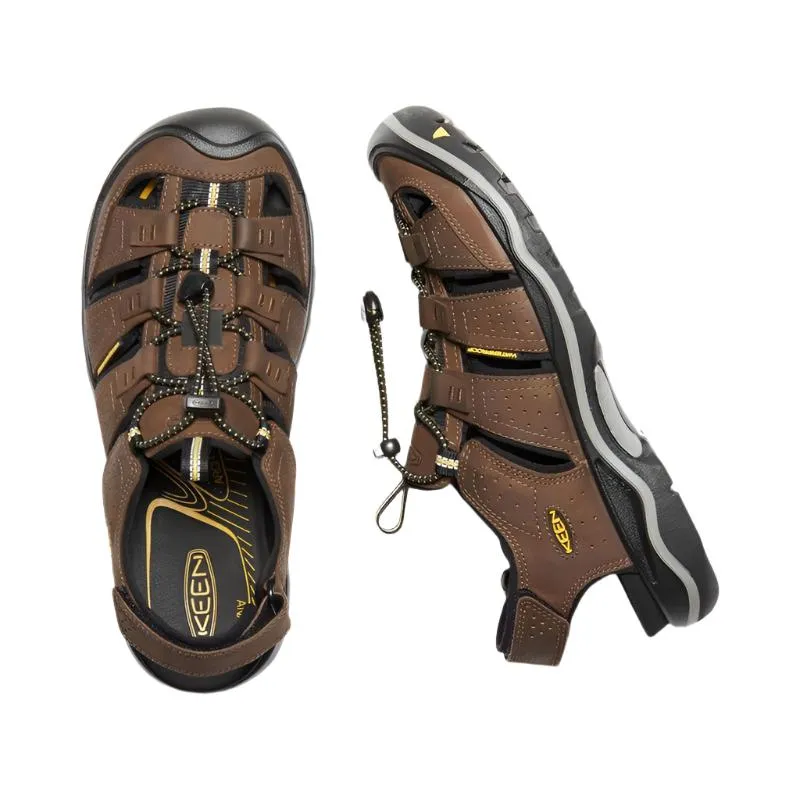 Keen Rialto II Men's Leather Walking Sandals - Bison/Black