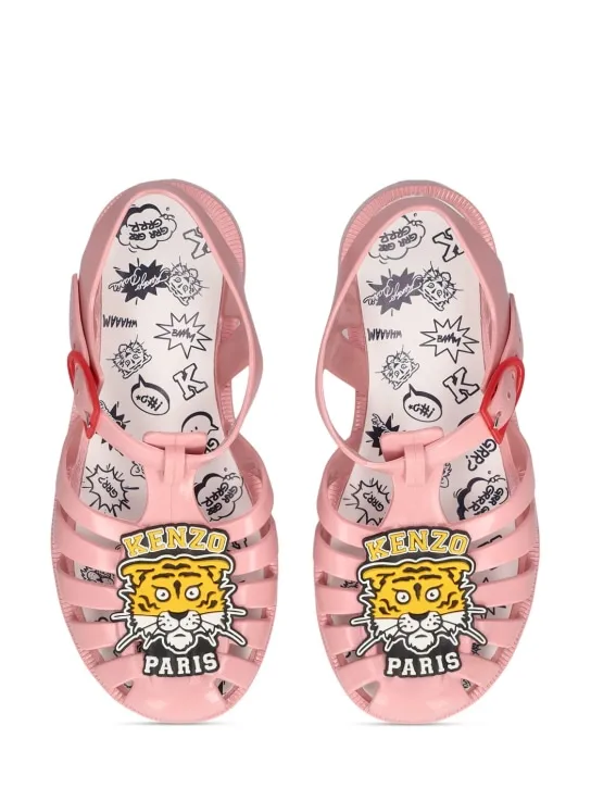 Kenzo Kids   Logo patch PVC sandals 