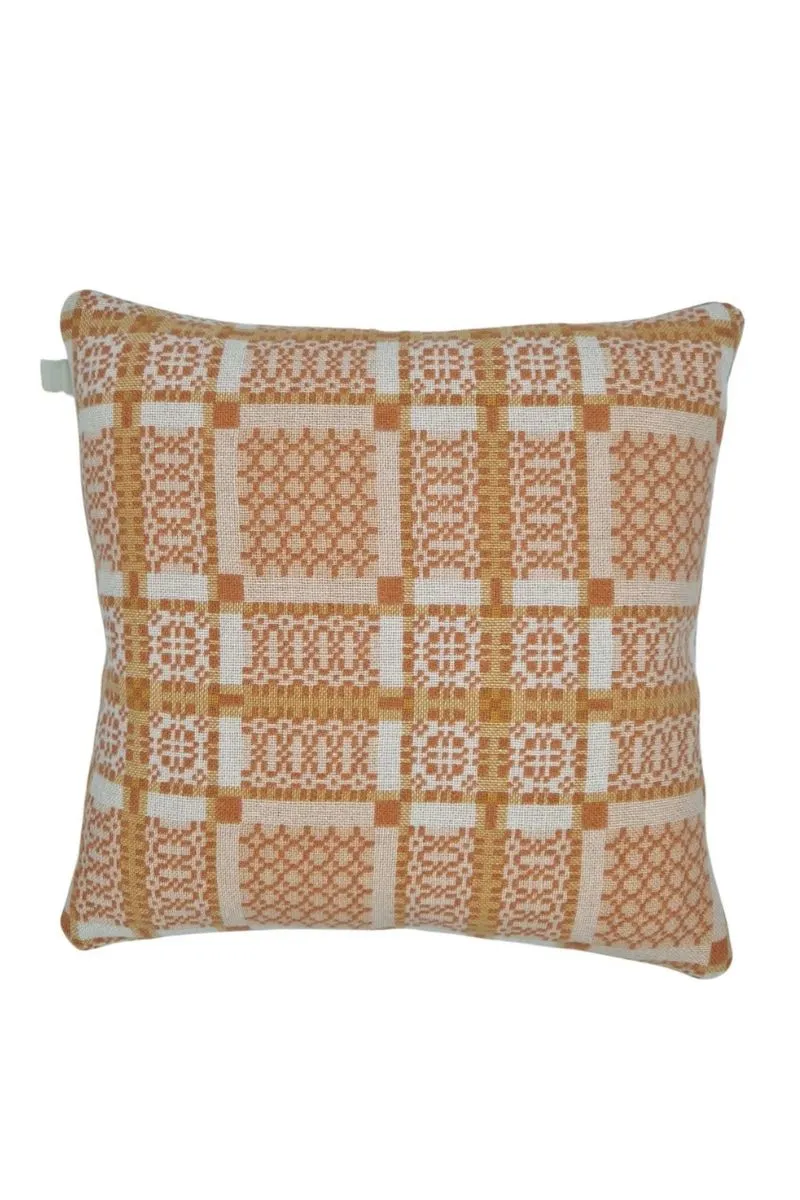 KNOT GARDEN Melin Tregwynt Wool Cushion (Cwrel)