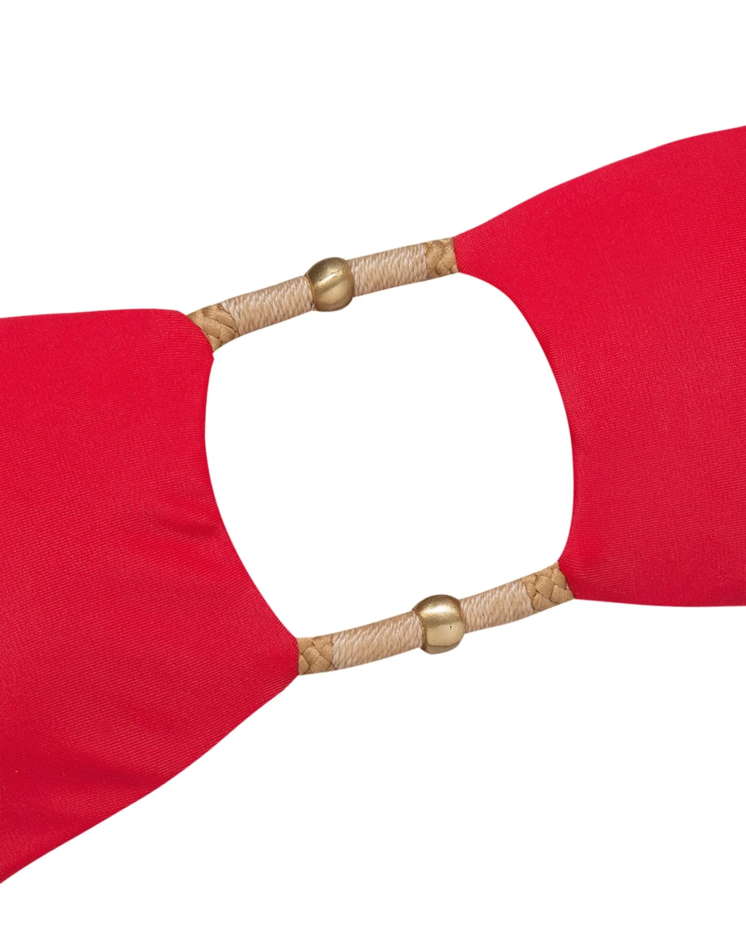 Layla Bandeau Top - Red Poppy