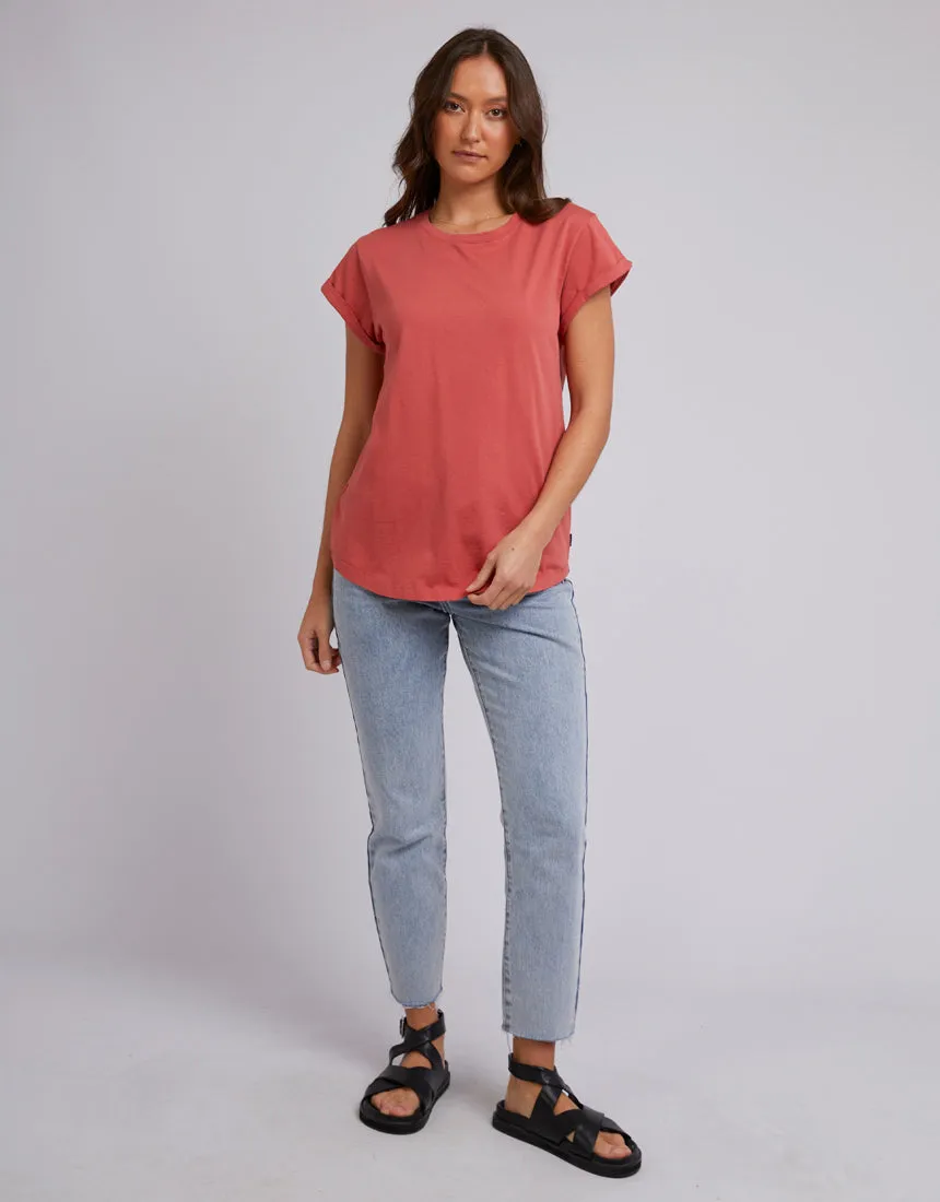 Lucy Washed Tee Terracotta