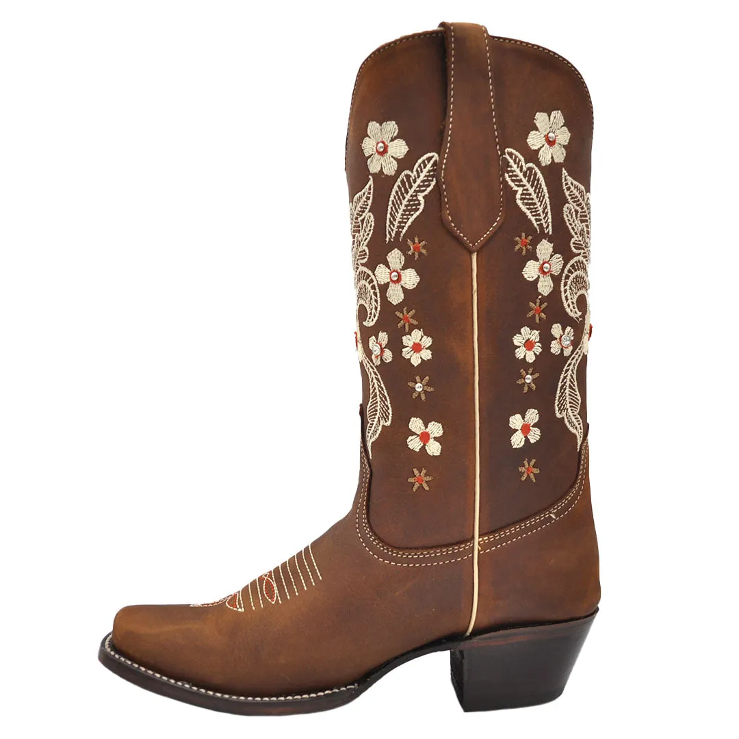 Luma NK1 Women's Tan Square Toe Western Boots