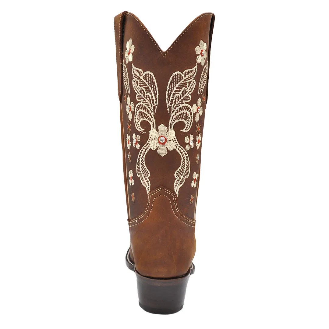 Luma NK1 Women's Tan Square Toe Western Boots