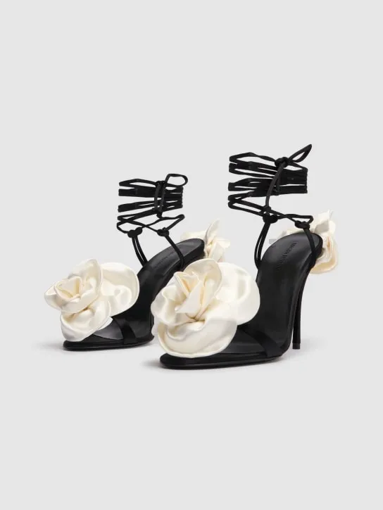 Magda Butrym   105mm Satin flower sandals 