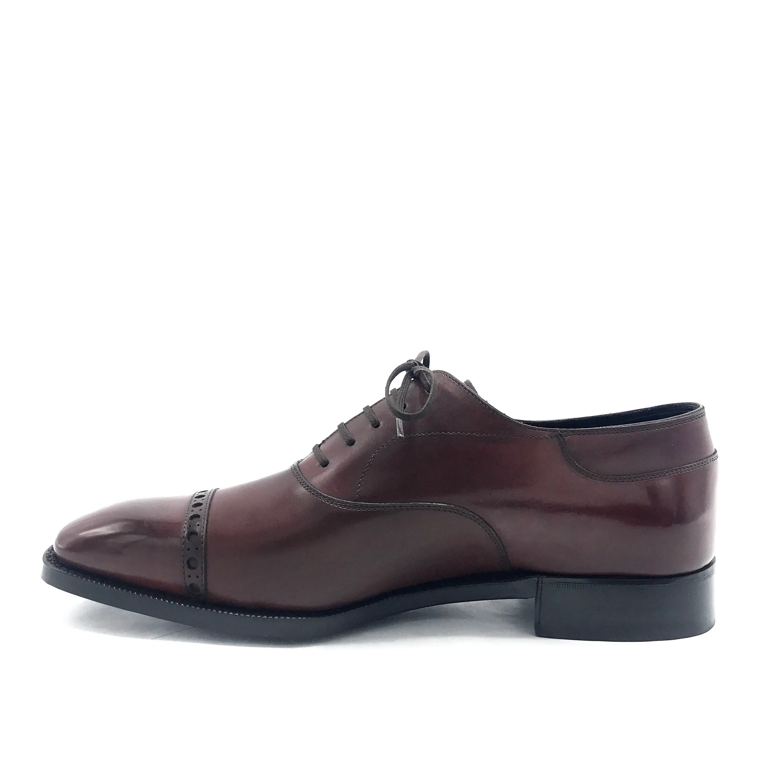 Marron Mediterraneo Cap Toe Oxford Shoe