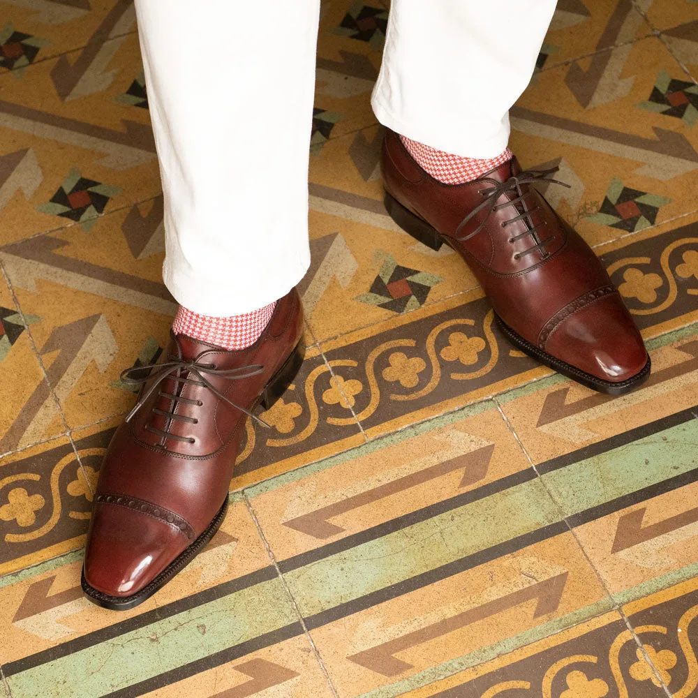 Marron Mediterraneo Cap Toe Oxford Shoe