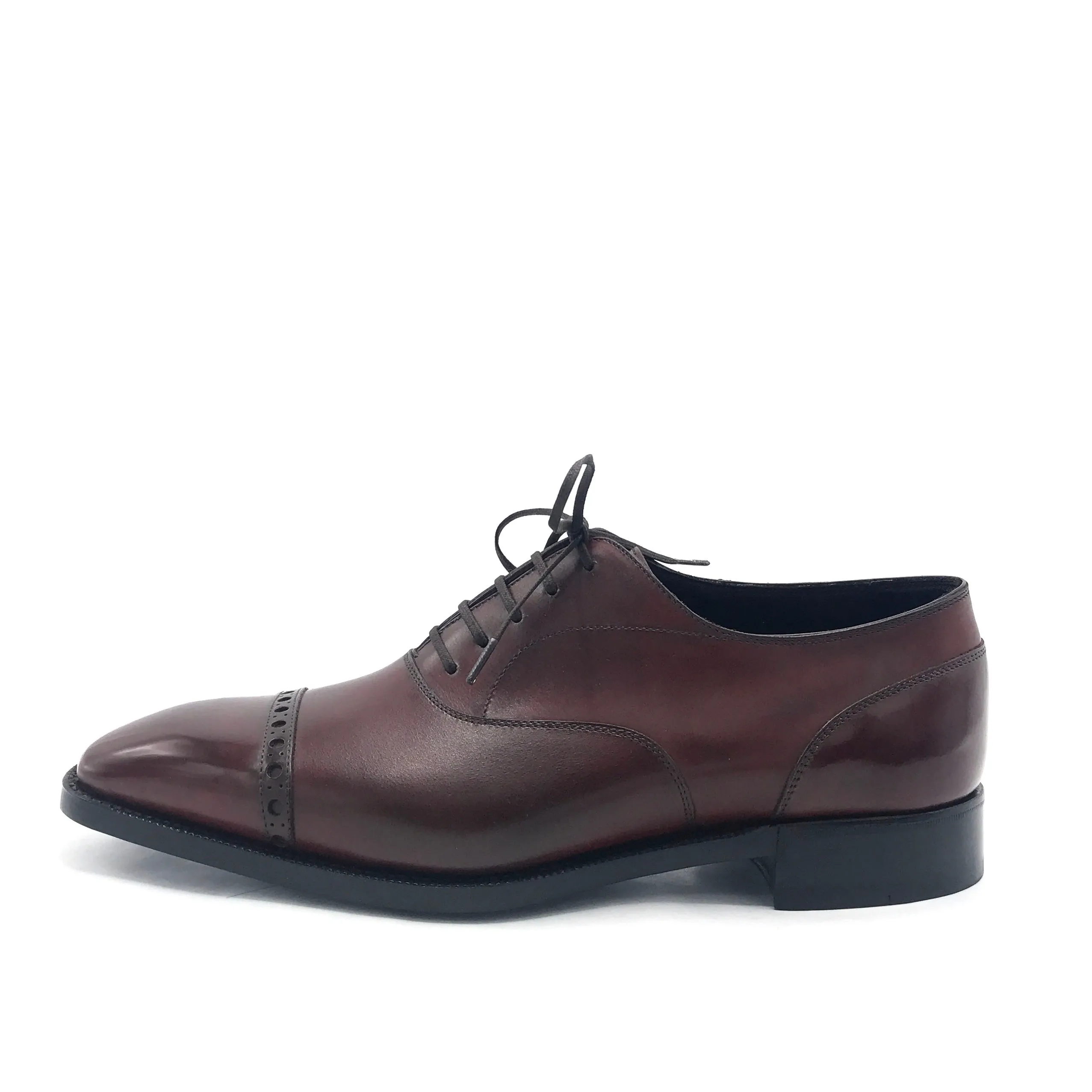 Marron Mediterraneo Cap Toe Oxford Shoe