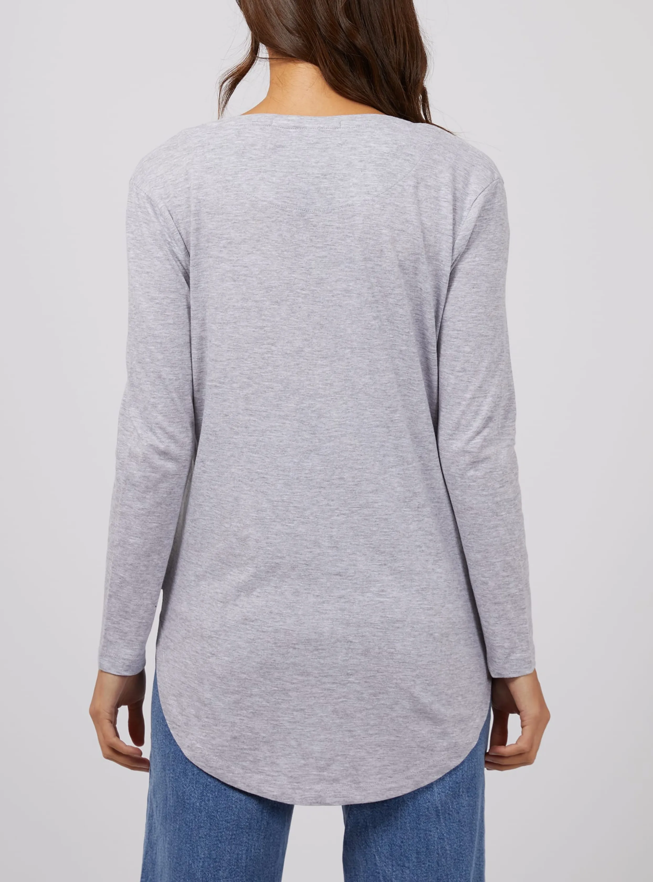 MARVELOUS L/S TEE - Grey Marle