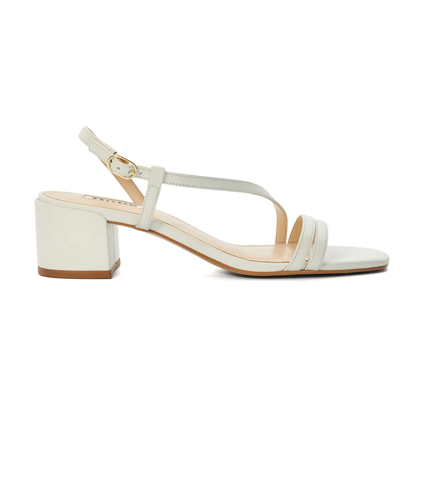 Maryanna Block Heels White