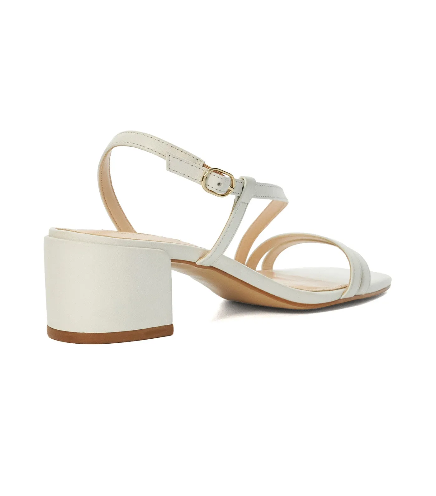 Maryanna Block Heels White