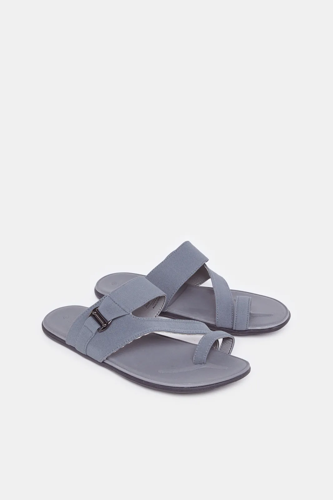 Men Grey Traditional Sandals