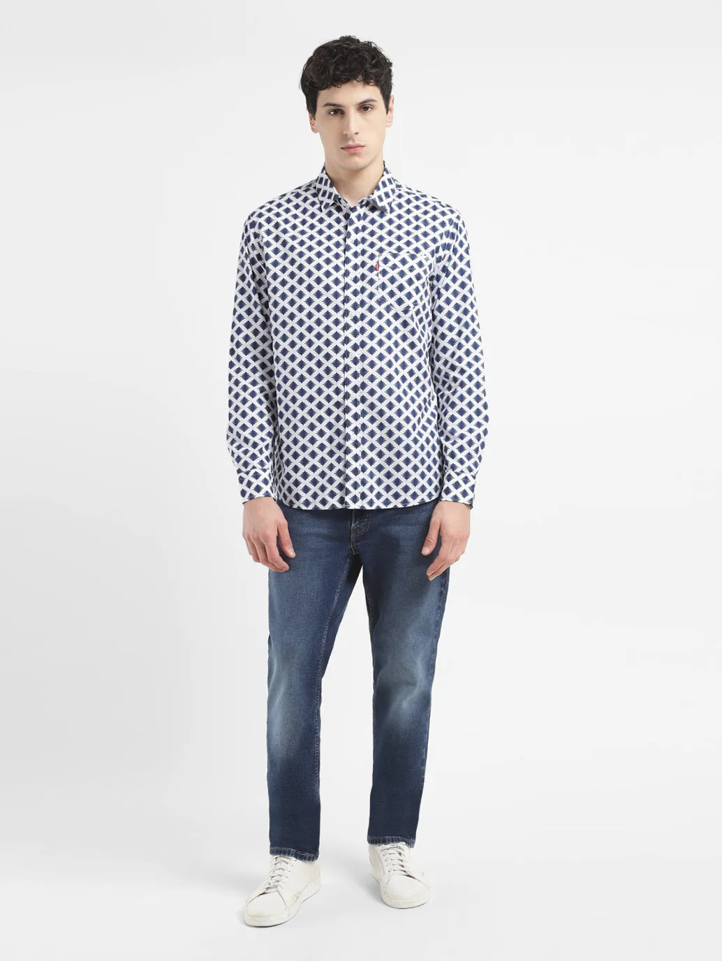 Men's All Over Printed Slim Fit Shirt